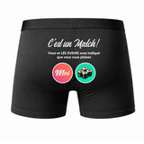 Caleçon Sushi C'est Un Match - Dos - Humour Boxer Coton Motif Métier Idée Cadeau Anniversaire Noël Homme