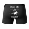 Caleçon J'peux Pas J'Ai Équitation - Humour Boxer Coton Idée Cadeau