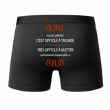 Caleçon Un Ange Aussi génial - Dos - Humour Boxer Coton Motif Métier Idée Cadeau Anniversaire Noël Homme
