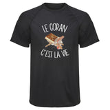 Maillot de Sport Homme Coran Cest la Vie - T-Shirt Respirant Polyester Manches Courtes - Cadeau Sportif Anniversaire Noël Fête des Pères