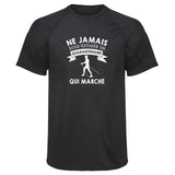 Maillot de Sport Homme Marche Copie Quarantenaire Homme - T-Shirt Respirant Polyester Manches Courtes - Cadeau Sportif Anniversaire Noël Fête des Pères