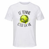 Maillot de Sport Homme C Est La Vie Blanc C'est La Vie - T-Shirt Respirant Polyester Manches Courtes - Cadeau Sportif Anniversaire Noël Fête des Pères