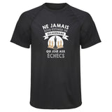 Maillot de Sport Homme Echecs Sexagenaire Homme - T-Shirt Respirant Polyester Manches Courtes - Cadeau Sportif Anniversaire Noël Fête des Pères