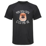 Maillot de Sport Homme Chow-Chow Cest la Vie - T-Shirt Respirant Polyester Manches Courtes - Cadeau Sportif Anniversaire Noël Fête des Pères