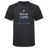 Maillot de Sport Homme pour Patron Super - T-Shirt Respirant Polyester Manches Courtes - Cadeau Sportif Anniversaire Noël Fête des Pères