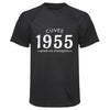 Maillot de Sport Homme 1955 Cuvee Grand Cru - T-Shirt Respirant Polyester Manches Courtes - Cadeau Sportif Anniversaire Noël Fête des Pères