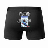 Caleçon J'peux Pas J'Ai Ski - Humour Boxer Coton Idée Cadeau