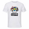 Maillot de Sport Homme Super Joueur De Petanque - T-Shirt Respirant Polyester Manches Courtes - Cadeau Sportif Anniversaire Noël Fête des Pères