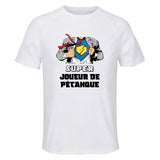 Maillot de Sport Homme Super Joueur De Petanque - T-Shirt Respirant Polyester Manches Courtes - Cadeau Sportif Anniversaire Noël Fête des Pères