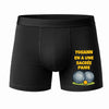 Caleçon Yohann en à Une sacrée Paire - Face - Humour Boxer Coton Motif Métier Idée Cadeau Anniversaire Noël Homme