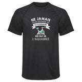 Maillot de Sport Homme Aquabike Octogenaire Homme - T-Shirt Respirant Polyester Manches Courtes - Cadeau Sportif Anniversaire Noël Fête des Pères