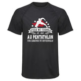 Maillot de Sport Homme Pentathlon Une Legende Tu Deviendras - T-Shirt Respirant Polyester Manches Courtes - Cadeau Sportif Anniversaire Noël Fête des Pères