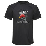 Maillot de Sport Homme Speleologie Copie Jpeux Pas - T-Shirt Respirant Polyester Manches Courtes - Cadeau Sportif Anniversaire Noël Fête des Pères
