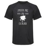 Maillot de Sport Homme Escalade 2 Copie Jpeux Pas - T-Shirt Respirant Polyester Manches Courtes - Cadeau Sportif Anniversaire Noël Fête des Pères