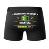 Caleçon Chargement en Cours Martial - Dos - Humour Boxer Coton Motif Métier Idée Cadeau Anniversaire Noël Homme