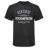 Maillot de Sport Homme Psychometricien - T-Shirt Respirant Polyester Manches Courtes - Cadeau Sportif Anniversaire Noël Fête des Pères