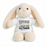 Peluche Lapin Bébé Doudou Parent Geek Cadeau Naissance Nouveau-Né Baby Shower