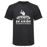 Maillot de Sport Homme Aikido Une Legende Tu Deviendras - T-Shirt Respirant Polyester Manches Courtes - Cadeau Sportif Anniversaire Noël Fête des Pères