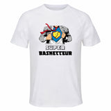 Maillot de Sport Homme Super Basketteur - T-Shirt Respirant Polyester Manches Courtes - Cadeau Sportif Anniversaire Noël Fête des Pères