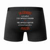 Caleçon Un Giovanni Aussi génial - Dos - Humour Boxer Coton Motif Métier Idée Cadeau Anniversaire Noël Homme