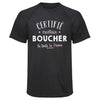 Maillot de Sport Homme Boucher - T-Shirt Respirant Polyester Manches Courtes - Cadeau Sportif Anniversaire Noël Fête des Pères