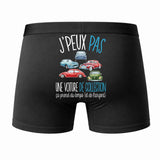 Caleçon J'peux Pas J'Ai Voiture de Collection - Humour Boxer Coton Idée Cadeau S