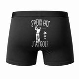 Caleçon J'peux Pas J'Ai Golf - Humour Boxer Coton Idée Cadeau