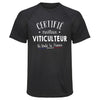 Maillot de Sport Homme Viticulteur - T-Shirt Respirant Polyester Manches Courtes - Cadeau Sportif Anniversaire Noël Fête des Pères