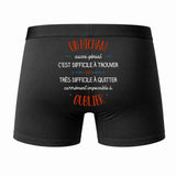 Caleçon Un Hicham Aussi génial - Dos - Humour Boxer Coton Motif Métier Idée Cadeau Anniversaire Noël Homme