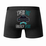 Caleçon J'peux Pas J'Ai Fantasy Sport - Humour Boxer Coton Idée Cadeau