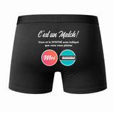 Caleçon SYNTHÉ C'est Un Match - Dos - Humour Boxer Coton Motif Métier Idée Cadeau Anniversaire Noël Homme