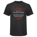 Maillot de Sport Homme pour Un Dominique Aussi Genial - T-Shirt Respirant Polyester Manches Courtes - Cadeau Sportif Anniversaire Noël Fête des Pères