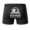 Caleçon Une légende Te Forma Biathlon - Dos - Humour Boxer Coton Motif Métier Idée Cadeau Anniversaire Noël Homme
