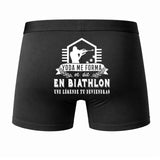 Caleçon Une légende Te Forma Biathlon - Dos - Humour Boxer Coton Motif Métier Idée Cadeau Anniversaire Noël Homme