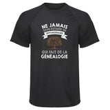 Maillot de Sport Homme Genealogie Septuagenaire Homme - T-Shirt Respirant Polyester Manches Courtes - Cadeau Sportif Anniversaire Noël Fête des Pères