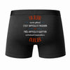 Caleçon Un Ilian Aussi génial - Dos - Humour Boxer Coton Motif Métier Idée Cadeau Anniversaire Noël Homme