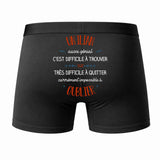 Caleçon Un Ilian Aussi génial - Dos - Humour Boxer Coton Motif Métier Idée Cadeau Anniversaire Noël Homme