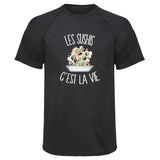 Maillot de Sport Homme Sushis Cest la Vie - T-Shirt Respirant Polyester Manches Courtes - Cadeau Sportif Anniversaire Noël Fête des Pères