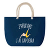 Sac de plage Bleu anse corde J'peux Pas Capoeira