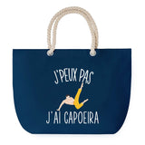 Sac de plage Bleu anse corde J'peux Pas Capoeira