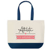 Sac de shopping bleu Athlète en Vacances