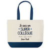Sac de shopping bleu Jean-Paul Super Collègue