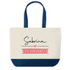 Sac de shopping bleu Sabrina en Vacances