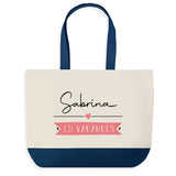 Sac de shopping bleu Sabrina en Vacances