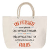 Sac Fête des Mères Mamie Famille Idée Cadeau anniversaire Noël Travail Boulot Métier Départ Retraite Collègue Femme cabas shopping plage