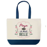 Sac Fête des Mères Mamie Famille Idée Cadeau anniversaire Noël Travail Boulot Métier Départ Retraite Collègue Femme cabas shopping plage