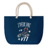 Sac de plage Bleu anse corde J'peux Pas VTT