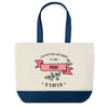 Sac de shopping bleu Prof Les Affaires d'Enfer