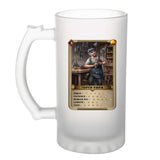 fete des peres papa carte geek gamer cadeau anniversaire noel chope verre à bière cervoise