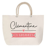 Sac Fête des Mères Mamie Famille Idée Cadeau anniversaire Noël Travail Boulot Métier Départ Retraite Collègue Femme cabas shopping plage